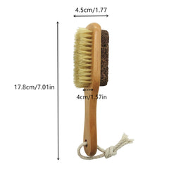 YIOYOODA foot brush with boar bristles for cleansing and massage