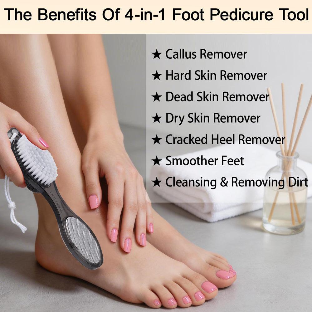 YIOYOODA foot cleansing brush removes debris for clean feet