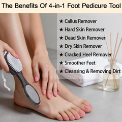 YIOYOODA foot cleansing brush removes debris for clean feet
