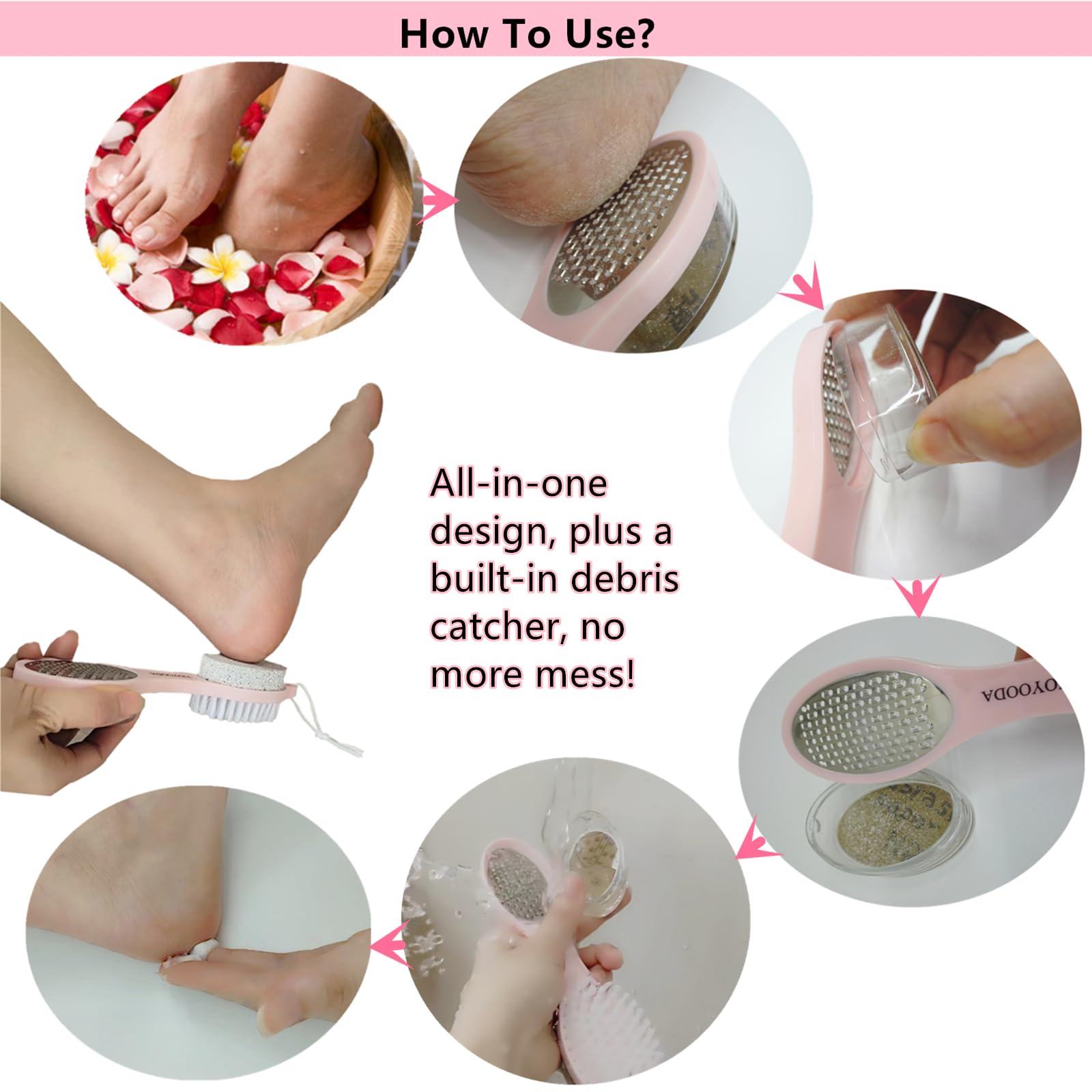 YIOYOODA sand paper debris catcher reduces mess during smoothing.