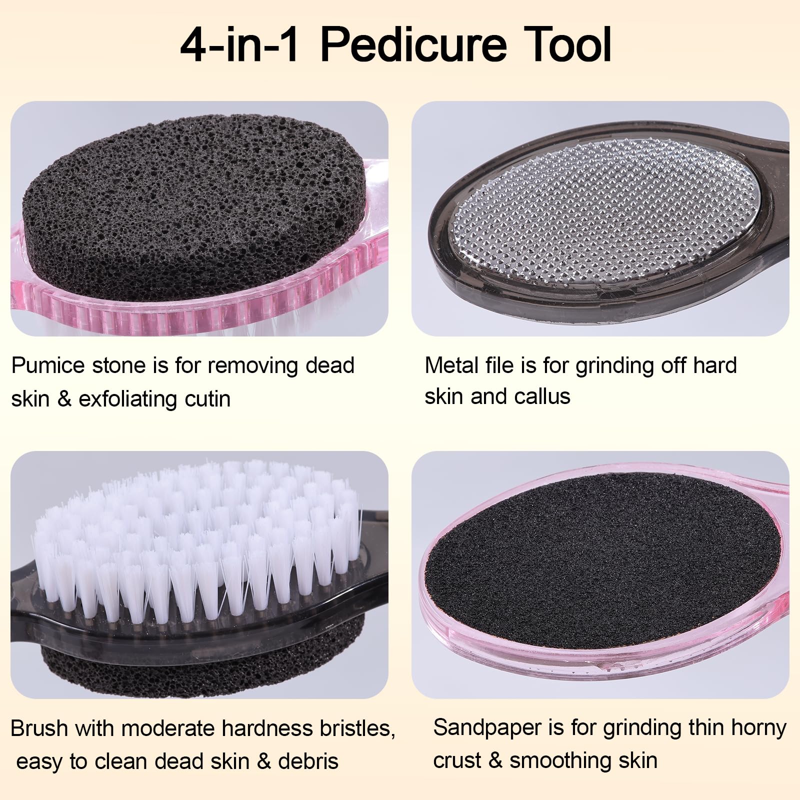 YIOYOODA stainless steel foot file for durable callus removal