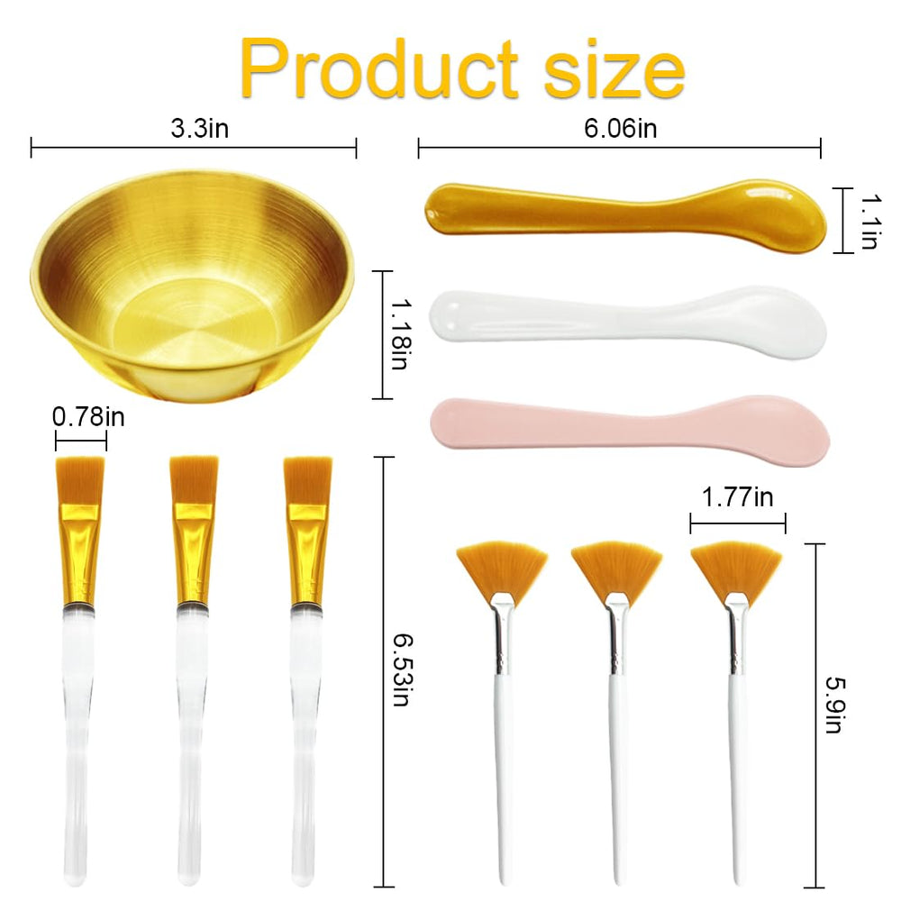 Yiqianhome brochas planas doradas para aplicación rápida y uniforme.