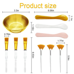 Yiqianhome brochas planas doradas para aplicación rápida y uniforme.