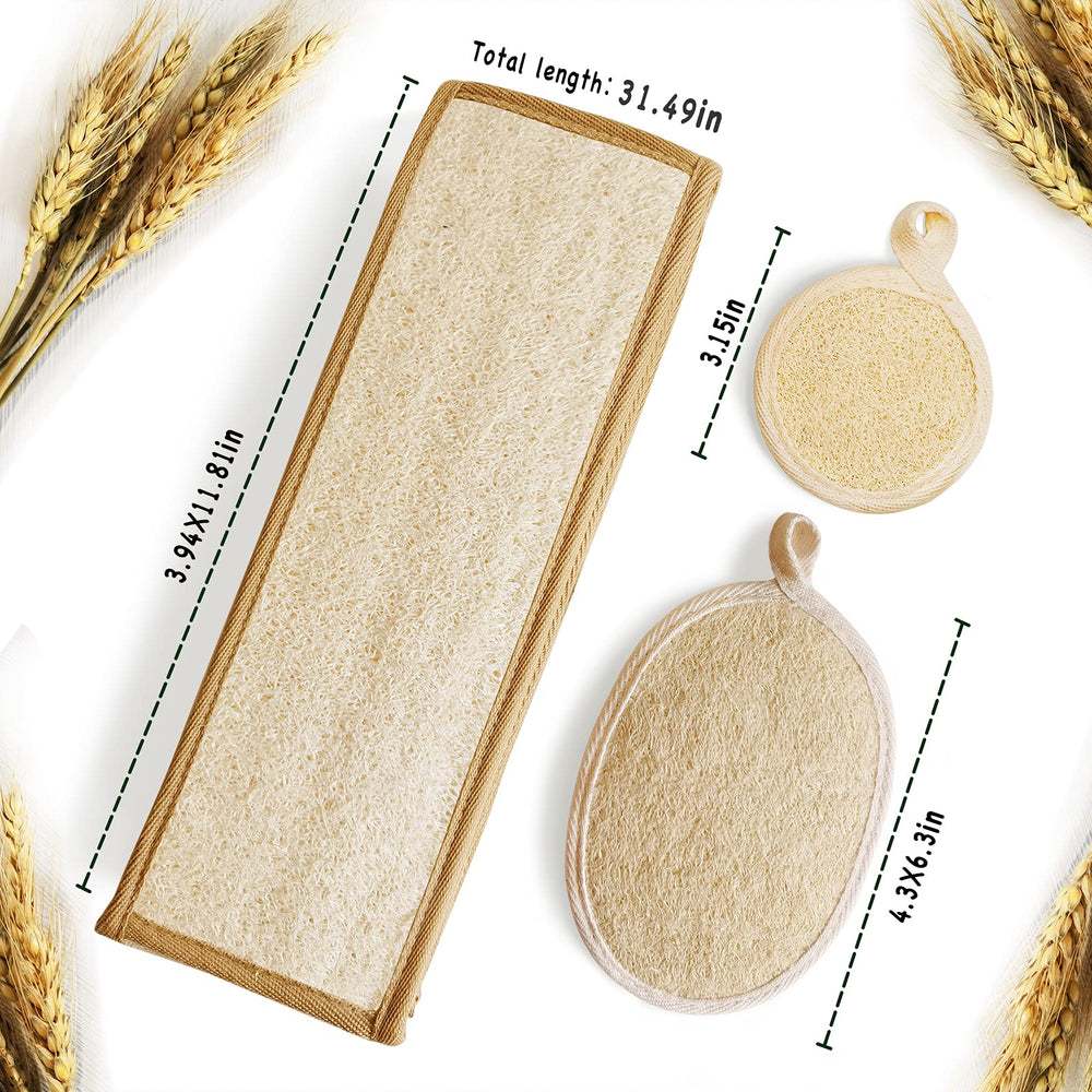YIQINGJIE exfoliante de espalda doble cara, comodidad y alcance de zonas difíciles.