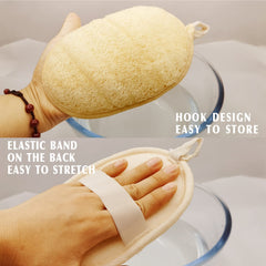 YIQINGJIE lufa con reverso terry para mayor confort al exfoliar.