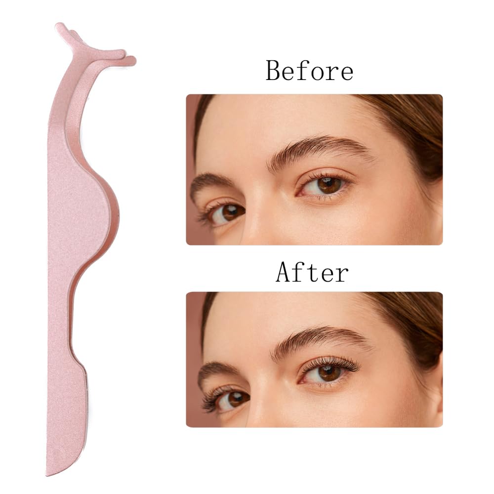 YiQiYi matte-handle tweezers provide comfortable grip during application