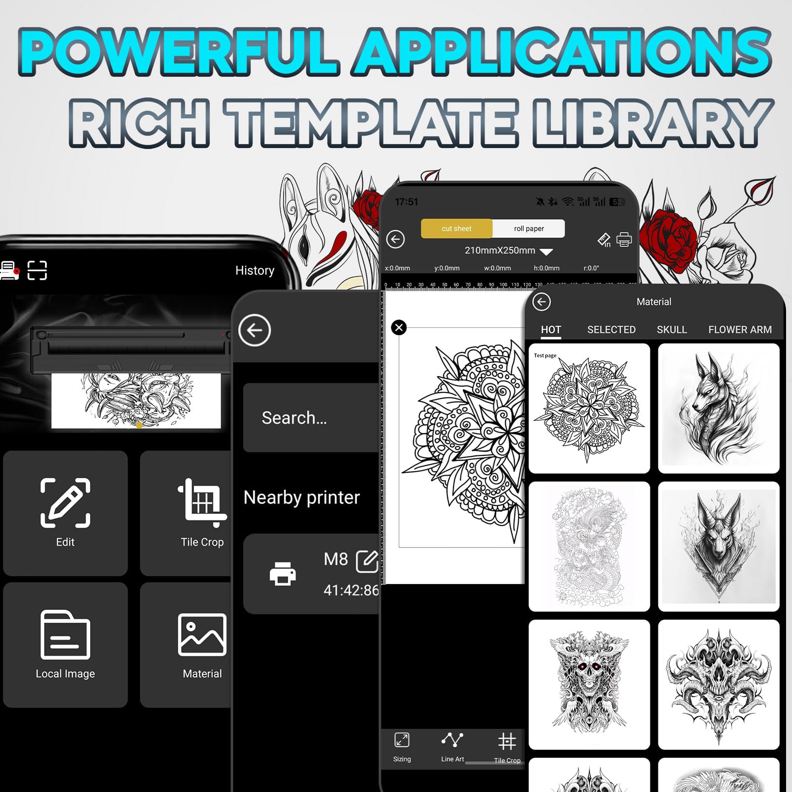 YIRIGUI offers a free template library for practice and client work