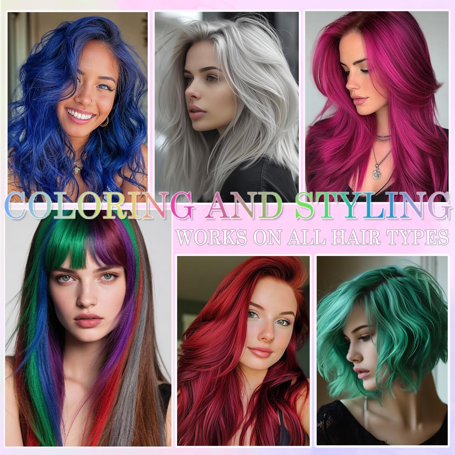 Yishifa party-ready grey spray adds fun highlights