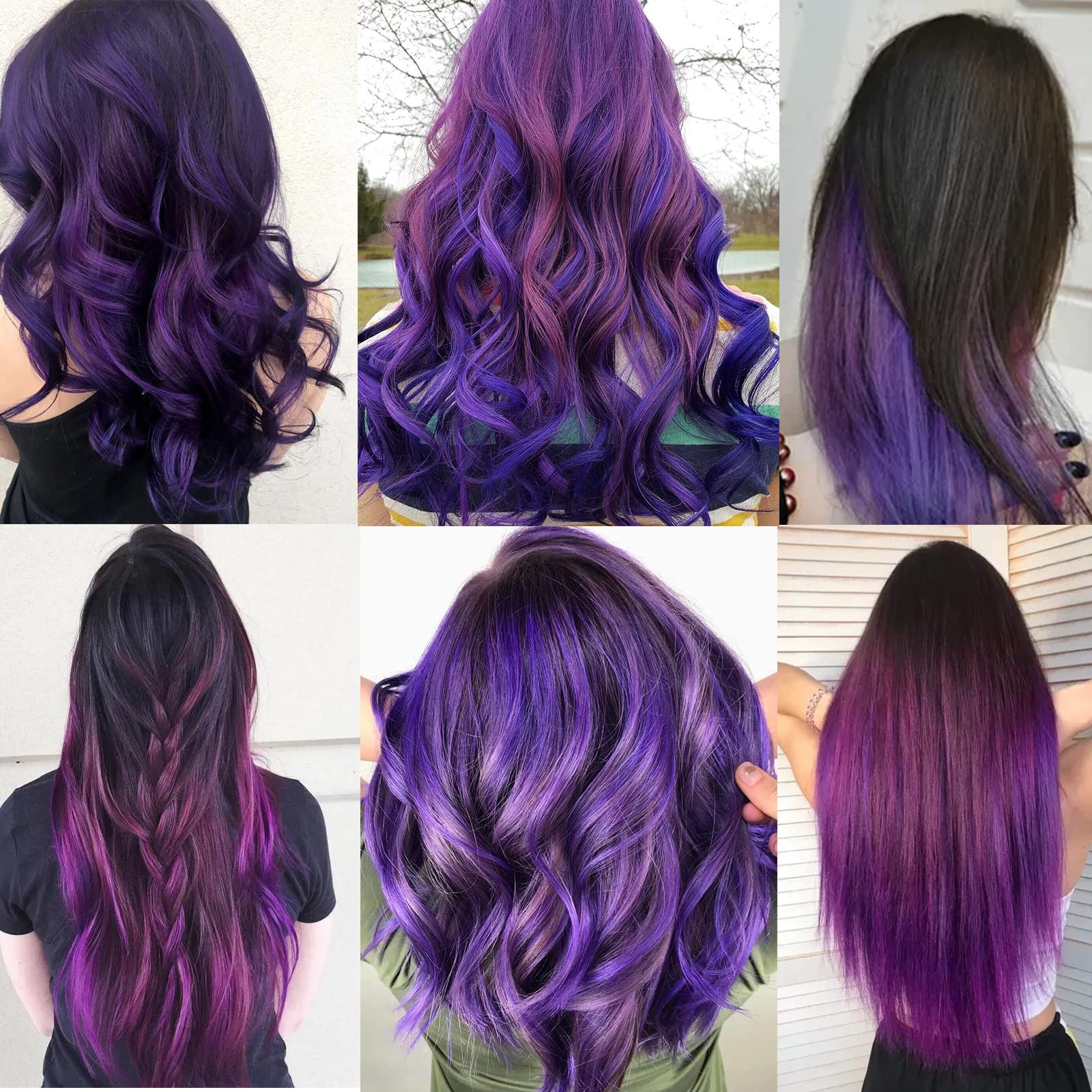 YISIKUNNUO bright color clip-in extensions for cosplay and everyday looks