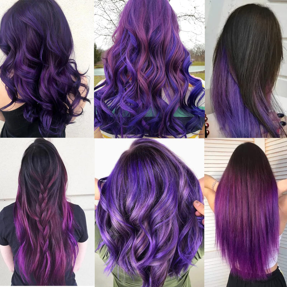 YISIKUNNUO bright color clip-in extensions for cosplay and everyday looks