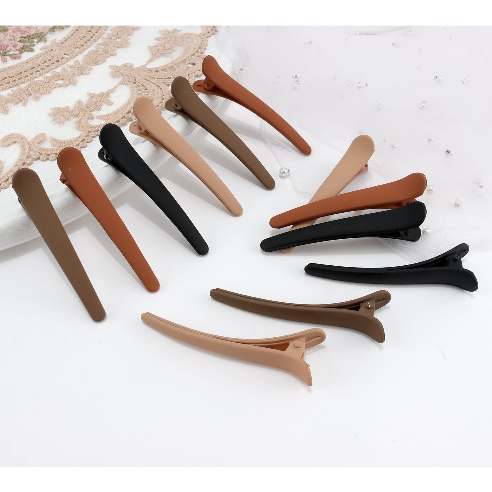 Pinzas YISSION mate 3.1 pulgadas, diseño ligero para cabello fino