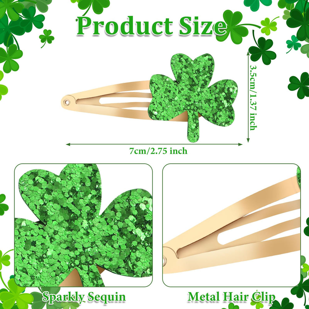 YISSION St. Patrick's Day clip sparkling for parades and parties