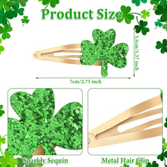 YISSION St. Patrick's Day clip sparkling for parades and parties