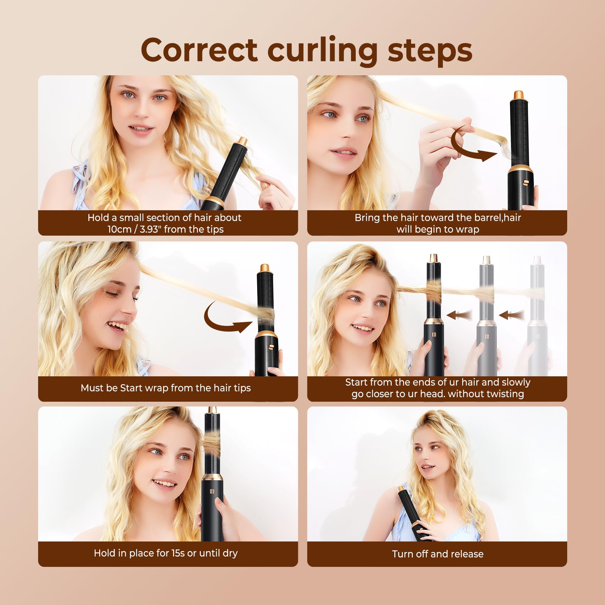 Yitrust travel-ready detachable curler for on-the-go styling