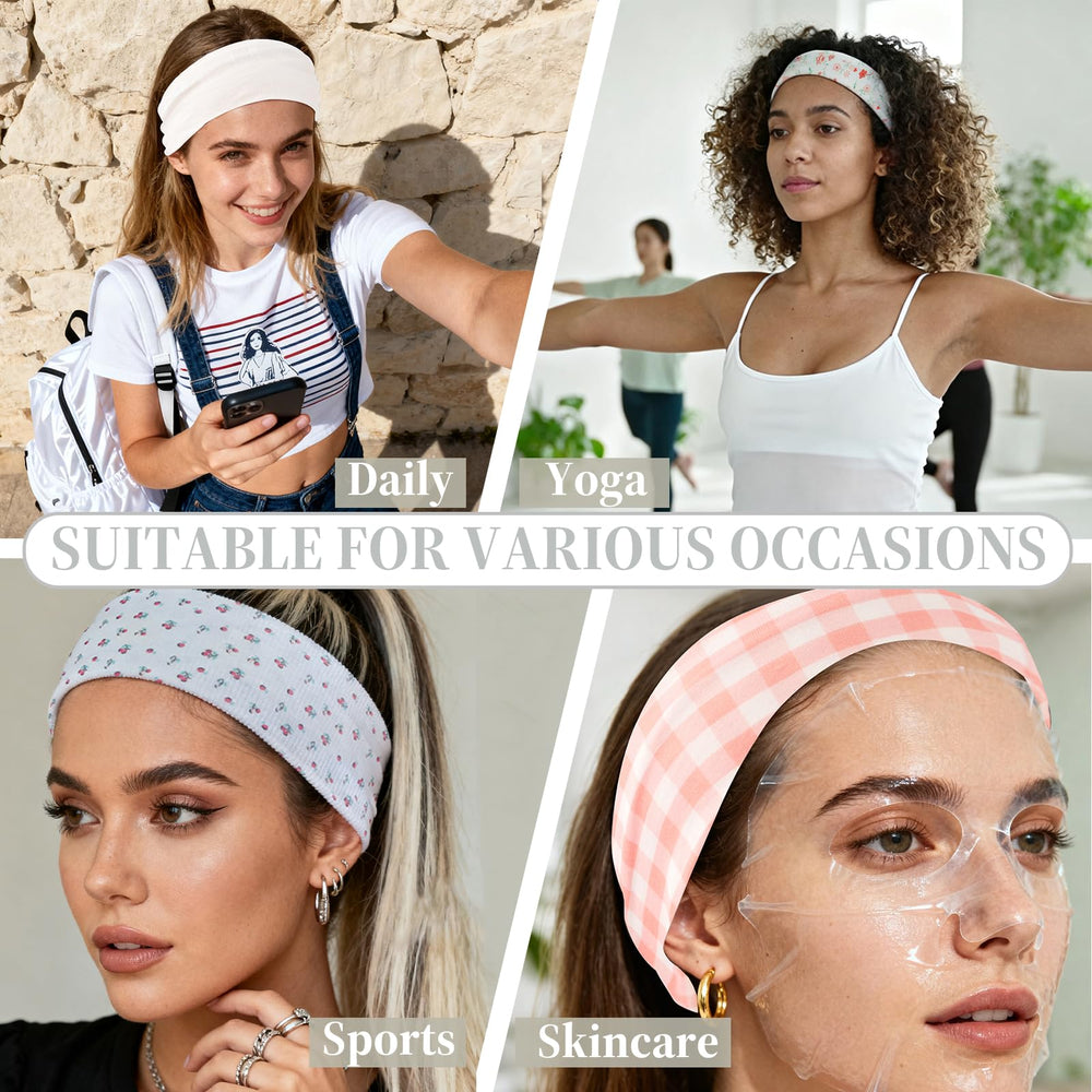 Yiwafu running headbands, durable and shrink-resistant for gym sessions.