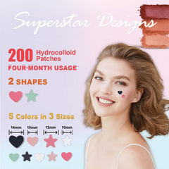 Parches YIWMWIY acne 12mm transparente para protección durante la noche