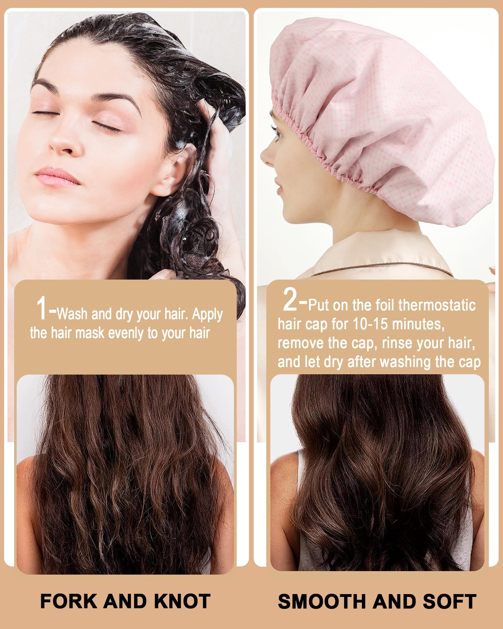 Reusable YIZIJIZI heat cap designed for multiple sessions