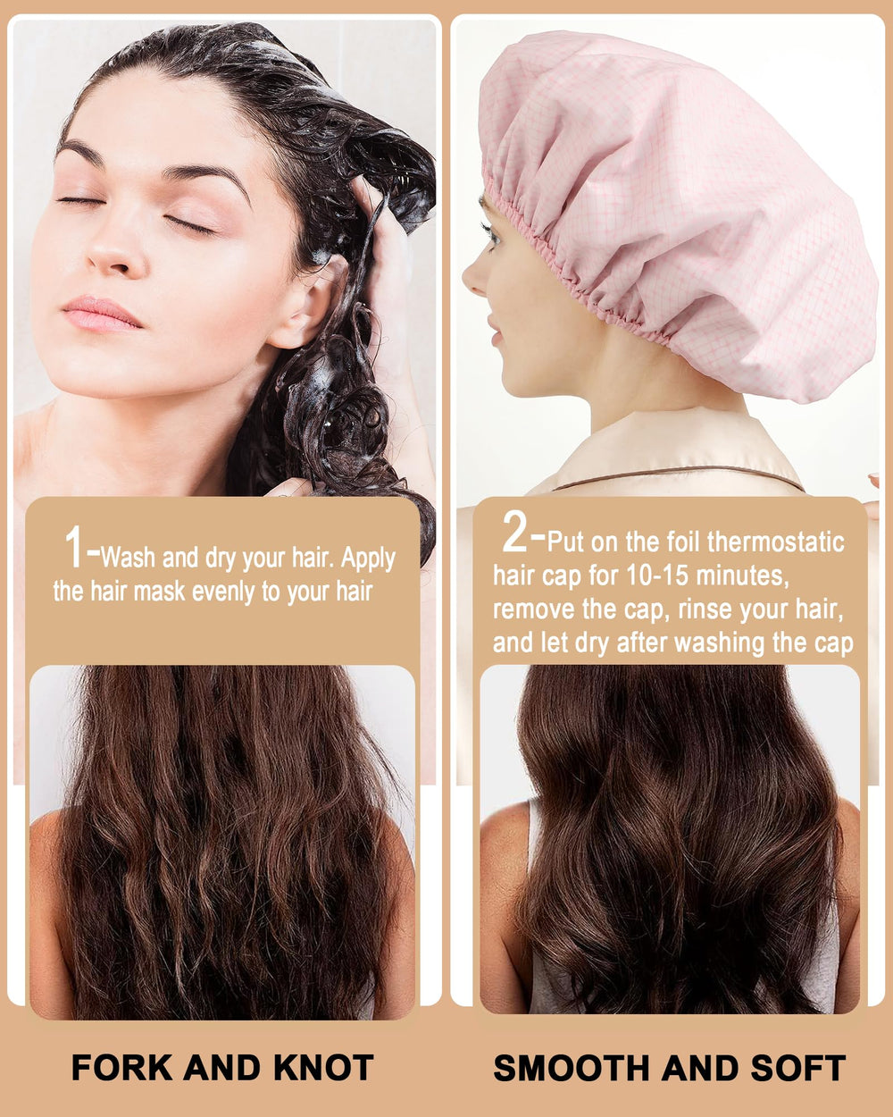 Reusable YIZIJIZI heat cap designed for multiple sessions
