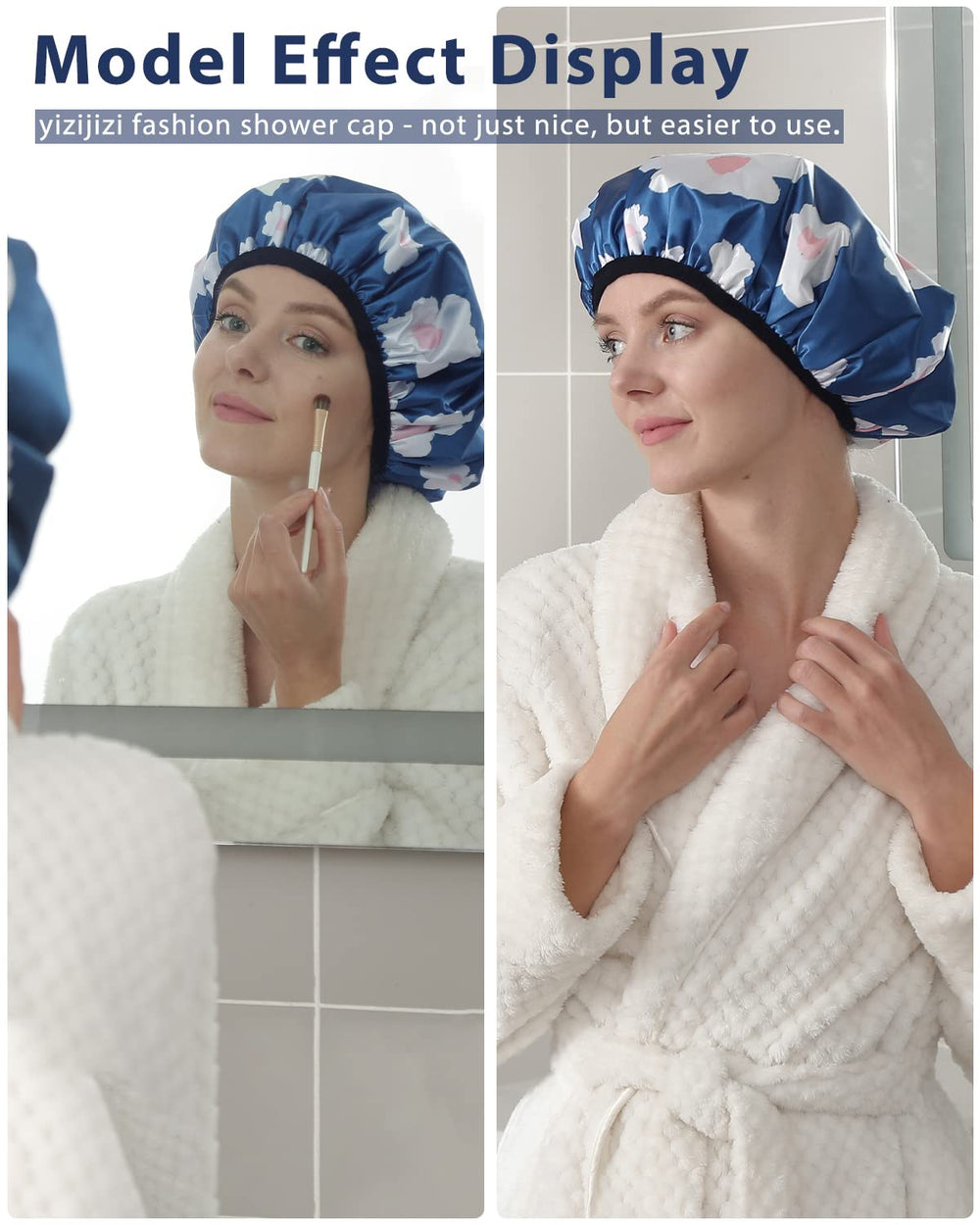 YIZIJIZI terry lining assists quicker air drying for hair