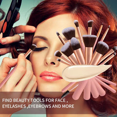 YJ-Anyue pink eyeshadow brush for clean, blended lids