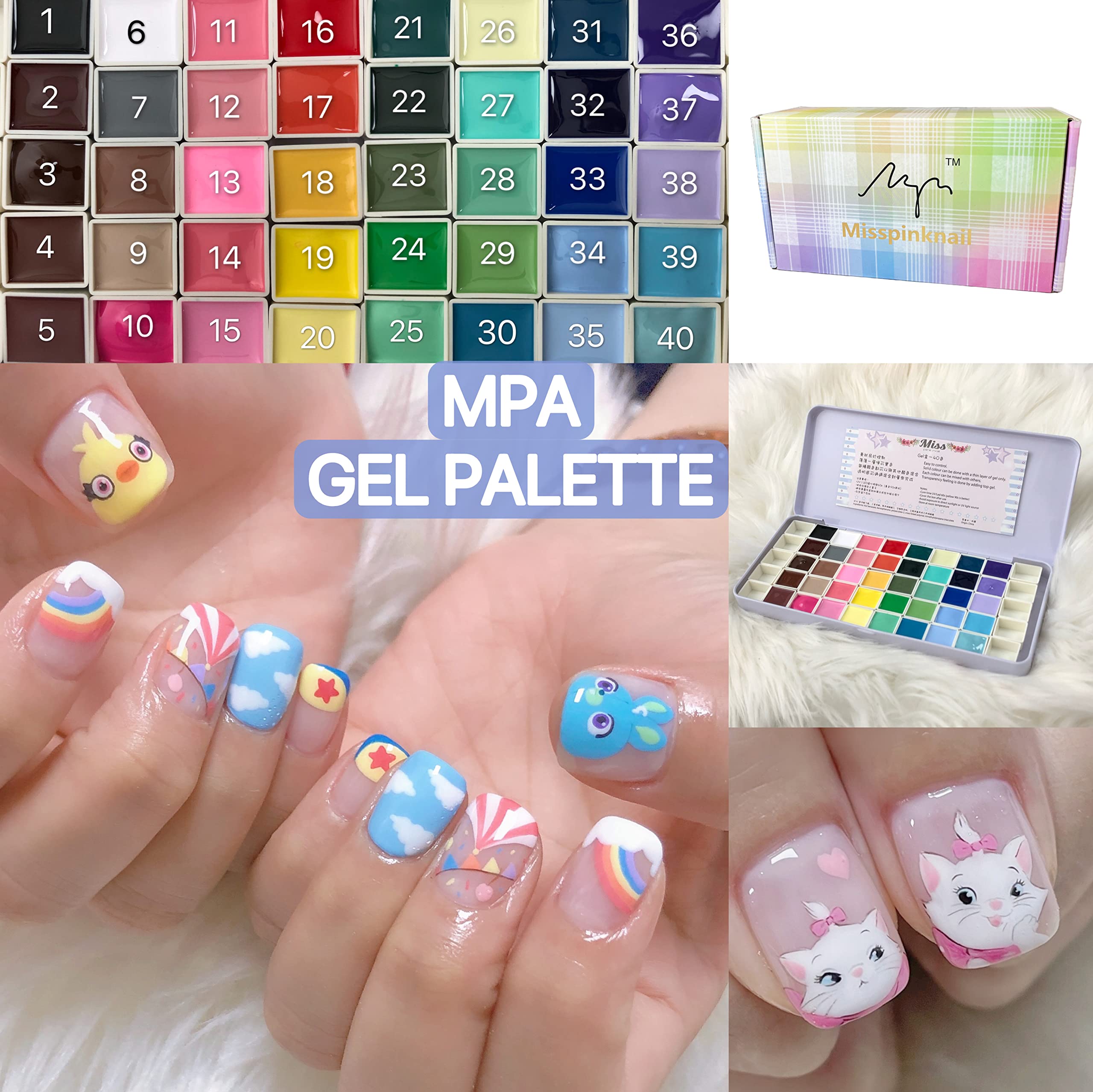YJMyujimi gel palette black tubes protect gels from light, helping color preservation.