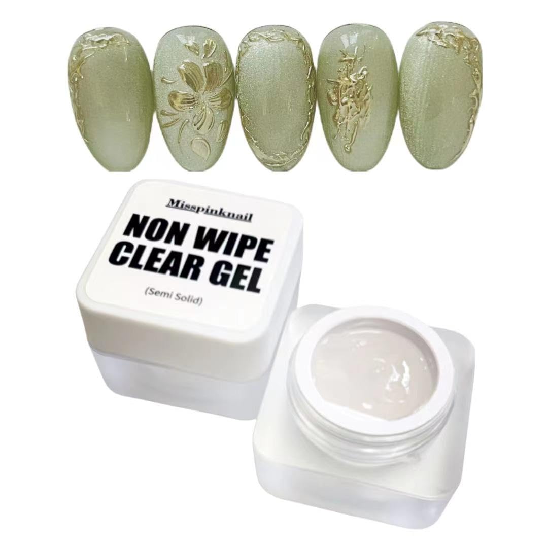 YJMyujimi non wipe clear gel bottle for mirror chrome finish