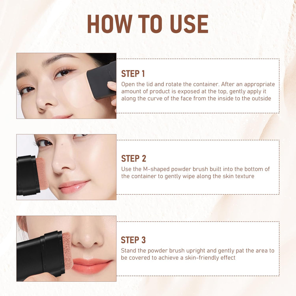 YJW Flawless Eraser Foundation Stick acabado mate natural y sensación ligera