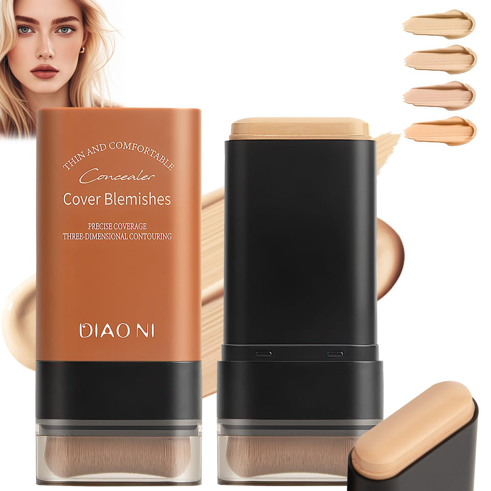 YJW Flawless Eraser Foundation Stick envase compacto para retoques y transporte cómodo