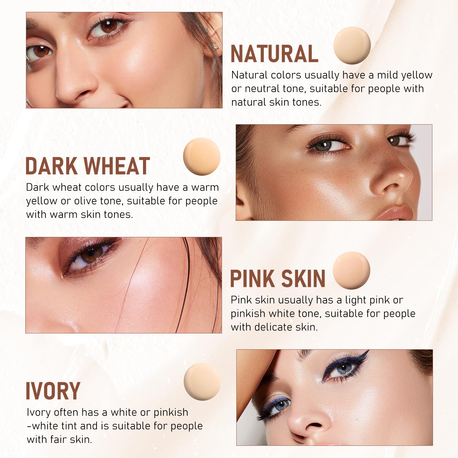 YJW Flawless Eraser Foundation Stick hidratante y cobertura completa sin pesadez