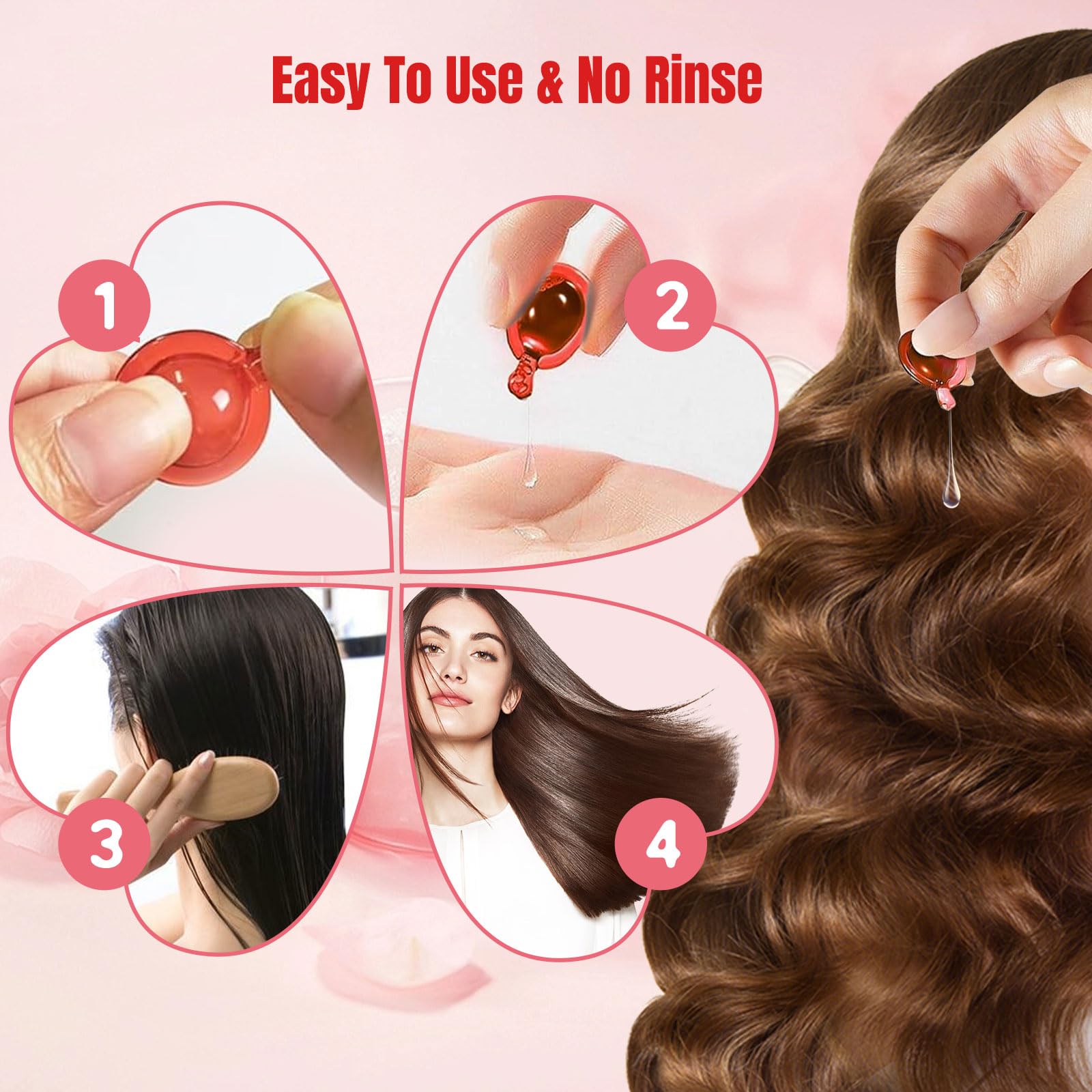 YKJHCSL Podafu final shine result shows silky, hydrated hair texture.