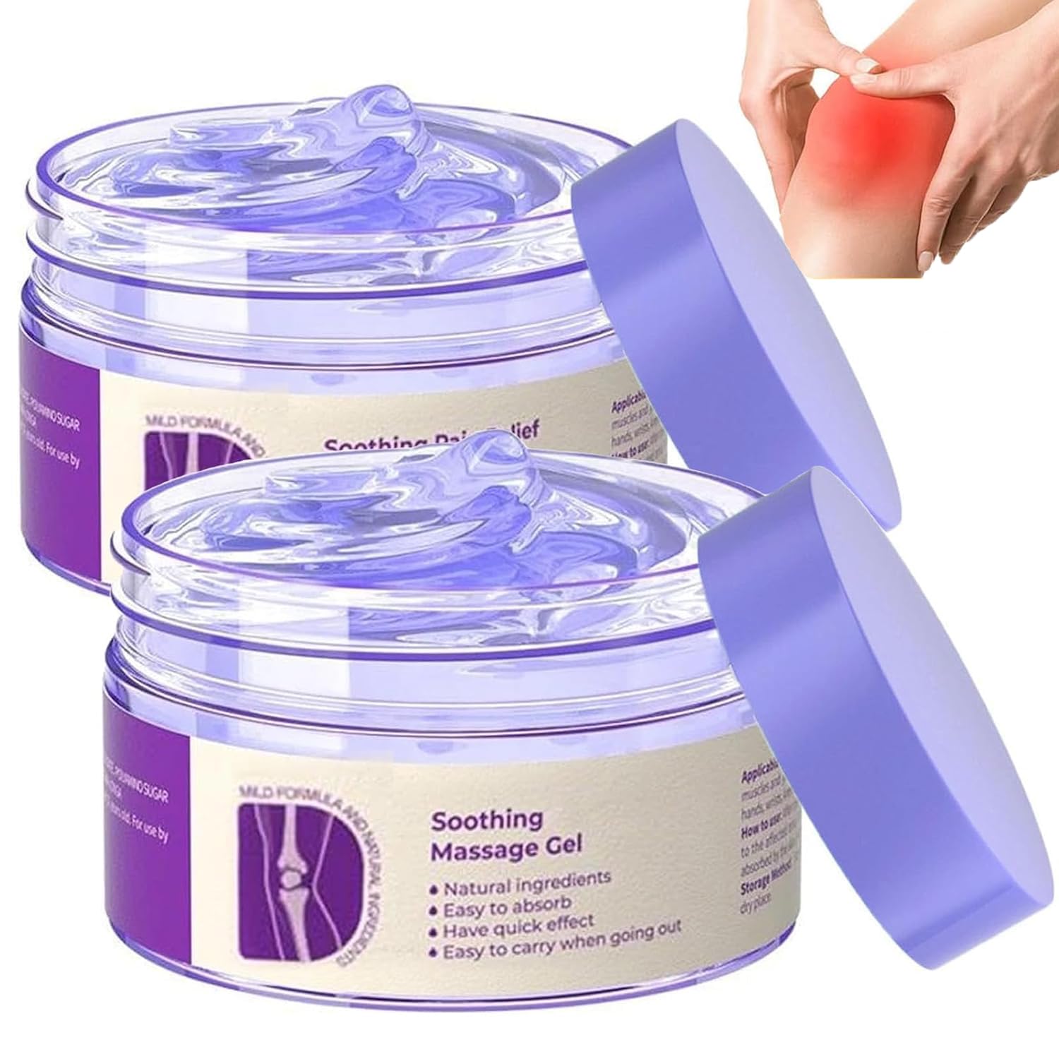Gel morado Ylahdent de alivio, textura sedosa para uso diario.