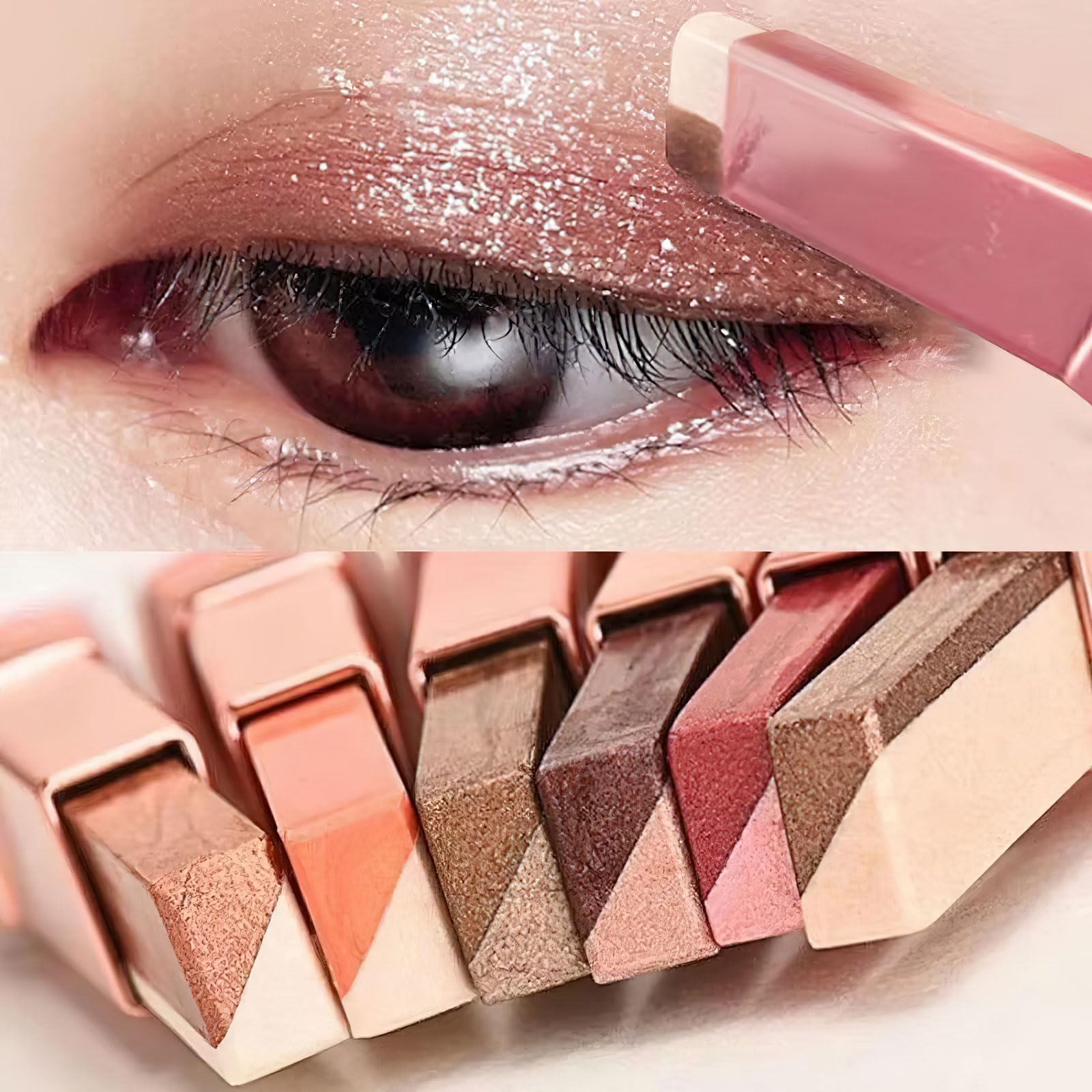 Ylapagne seis colores, lápiz sombra, dos tonos para estilo suave y duradero