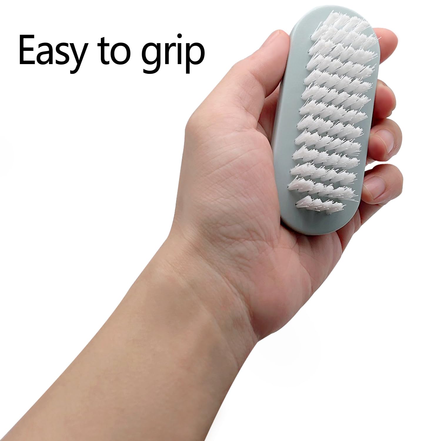 Ylijxqc set of 4 nail brushes in four colors for family use