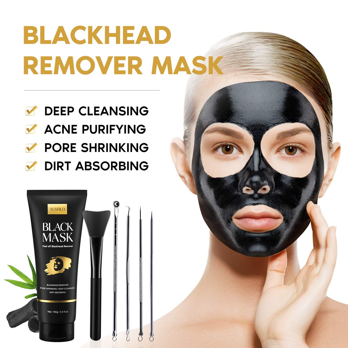 YLNALO brocha aplicadora facilita una capa uniforme de mascarilla.
