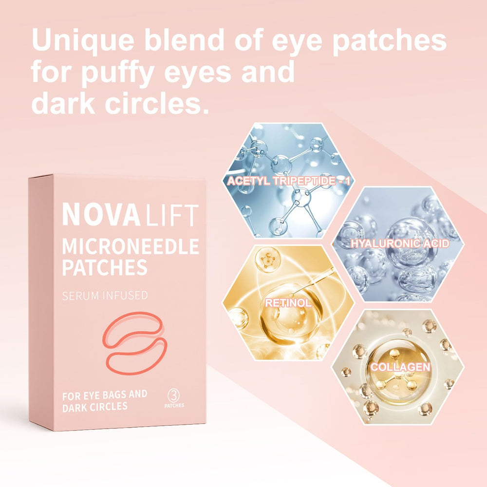 Closeup of YLOTRE Novalift eye patches texture and cooling hydrogel.