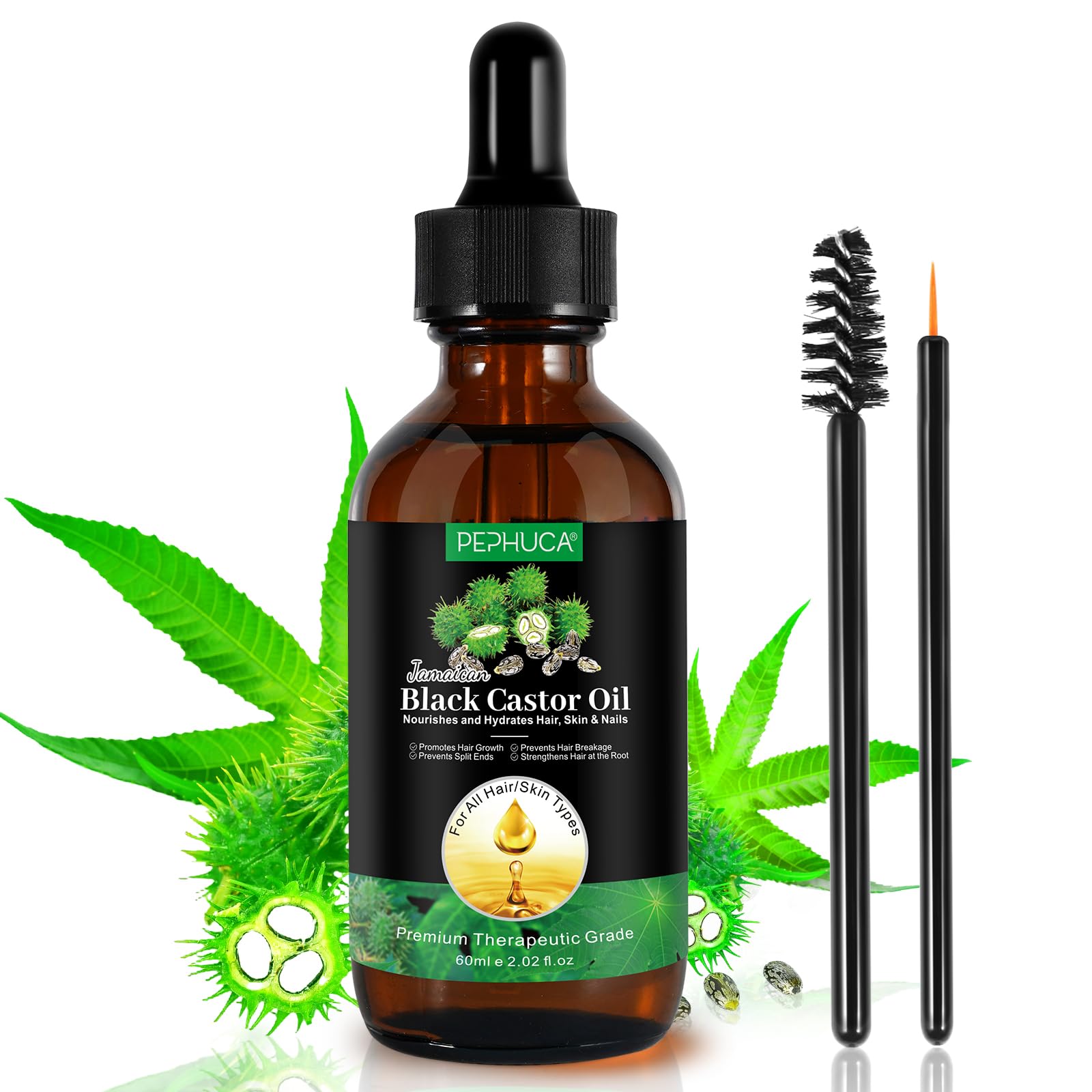 YLXYZUAD Aceite de castor negro jamaicano, envase de 2 oz para hidratación de piel