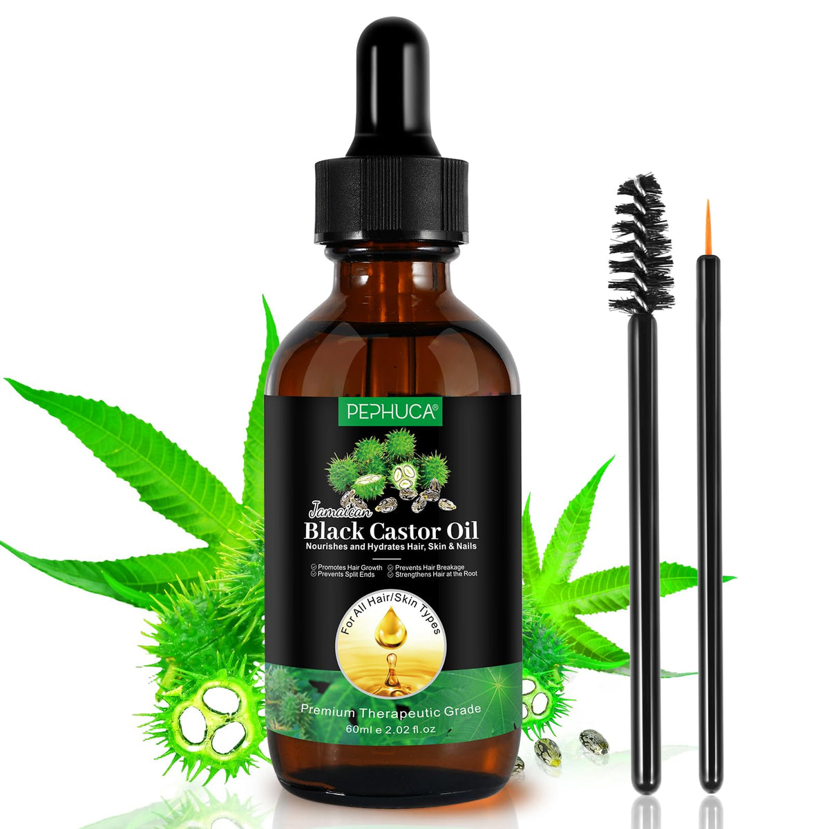 YLXYZUAD Aceite de castor negro jamaicano, envase de 2 oz para hidratación de piel