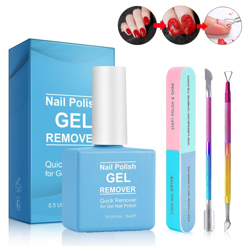 YLXYZUAD Removedor gel esmalte en botella para remoción rápida y suave.