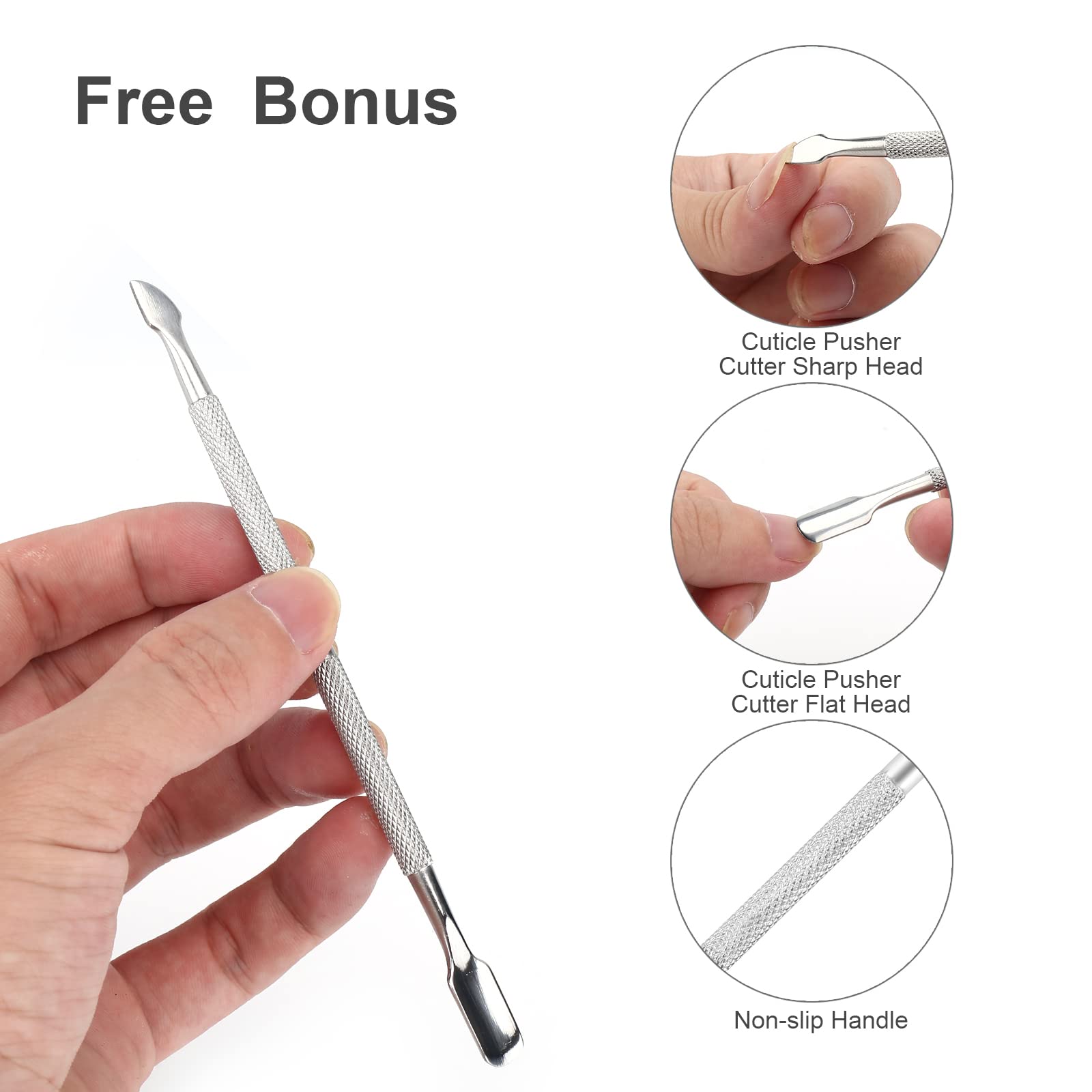 YLYL hands demonstrating use of cuticle tools for neat nails.