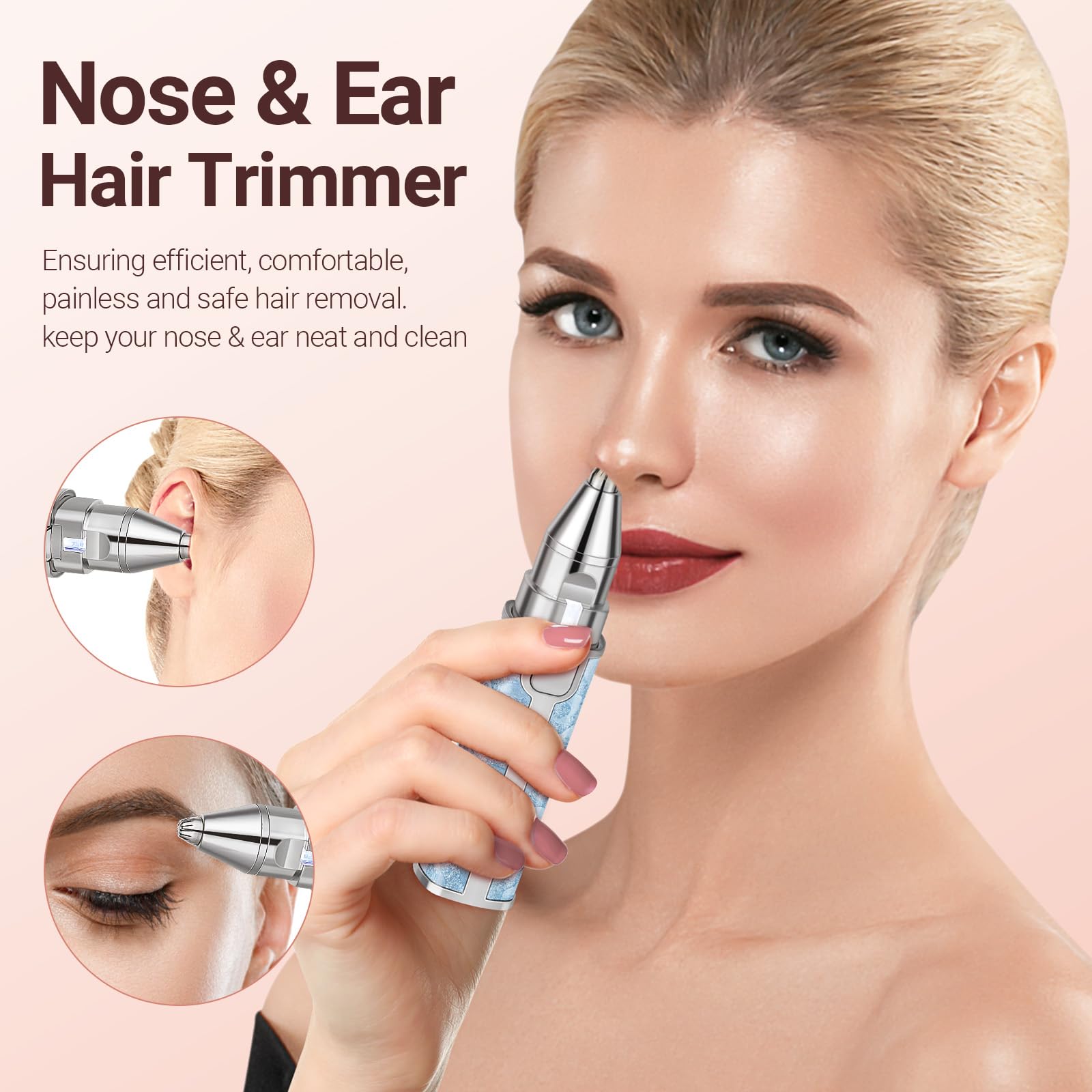 YLYYCC eyebrow trimmer shapes brows for a soft, refined look.