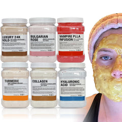 YMEYFAN jelly mask bulk pack with six jars, ideal for spa salons.
