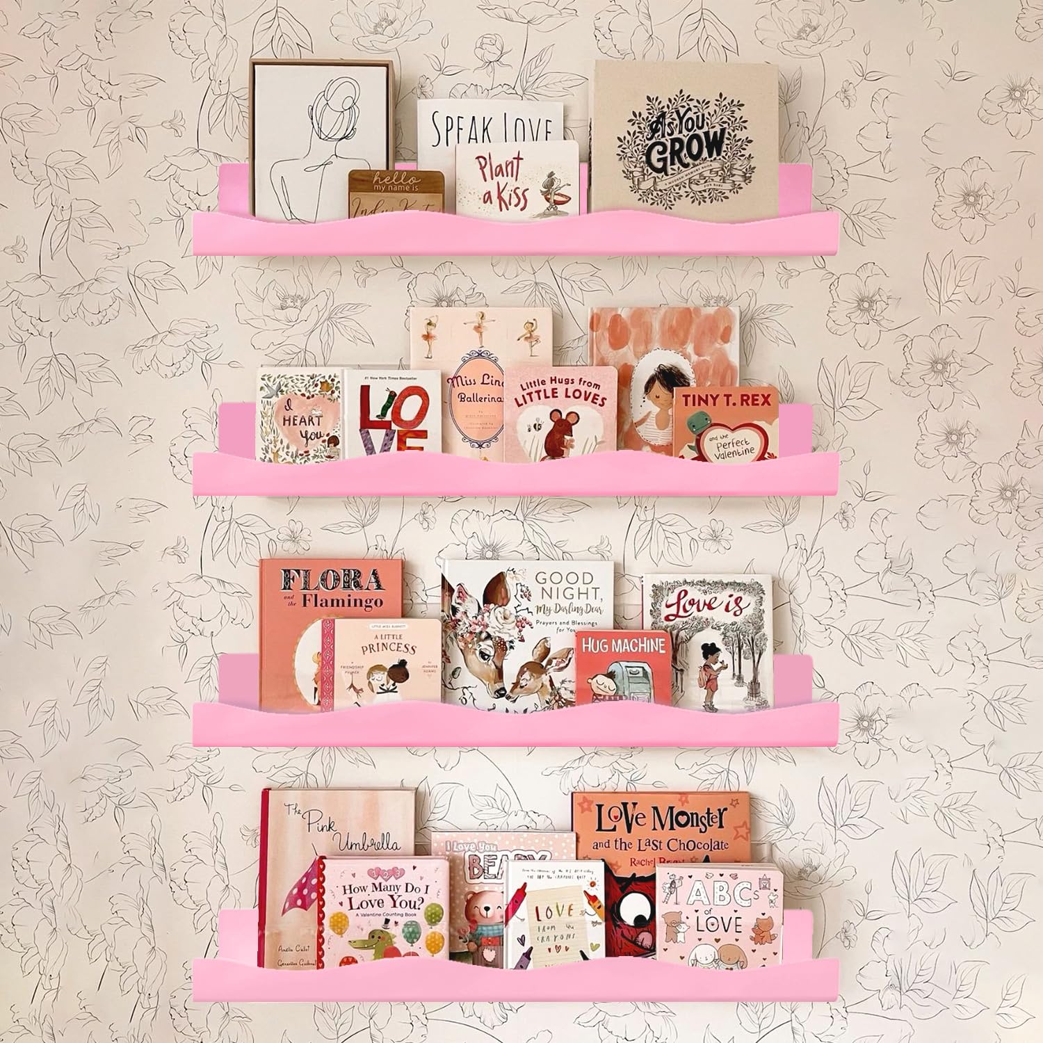 YMVV pink shelf adds macaron-soft ambience and brightens spaces.