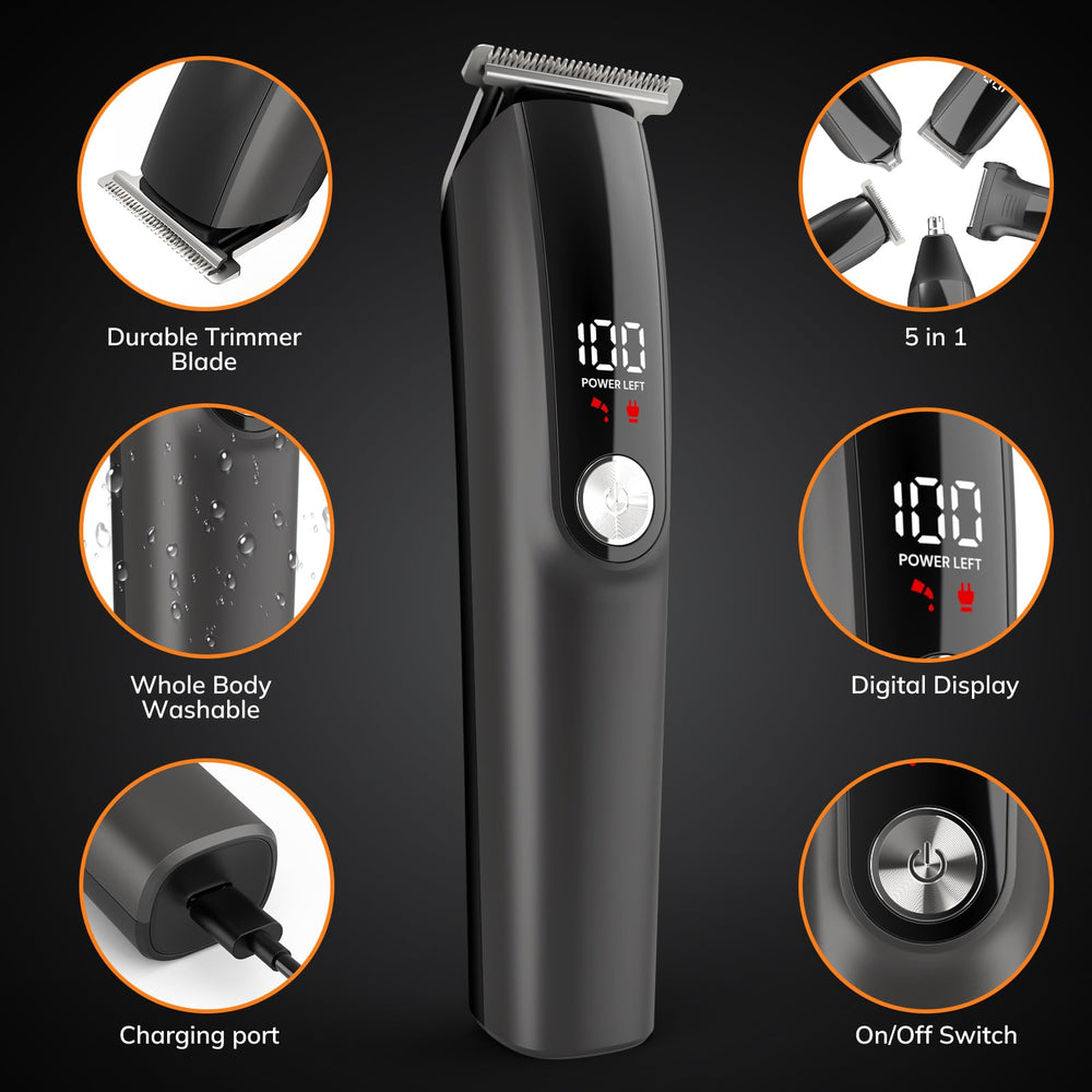 Ynasen Trimmer combs included for even length control.