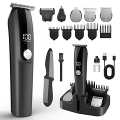 Ynasen Beard Trimmer front view with ergonomic grip for comfortable trimming.