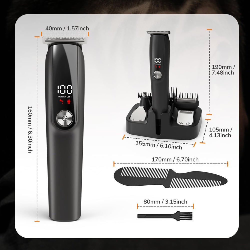 Ynasen Trimmer stand for organized storage and cordless grooming.