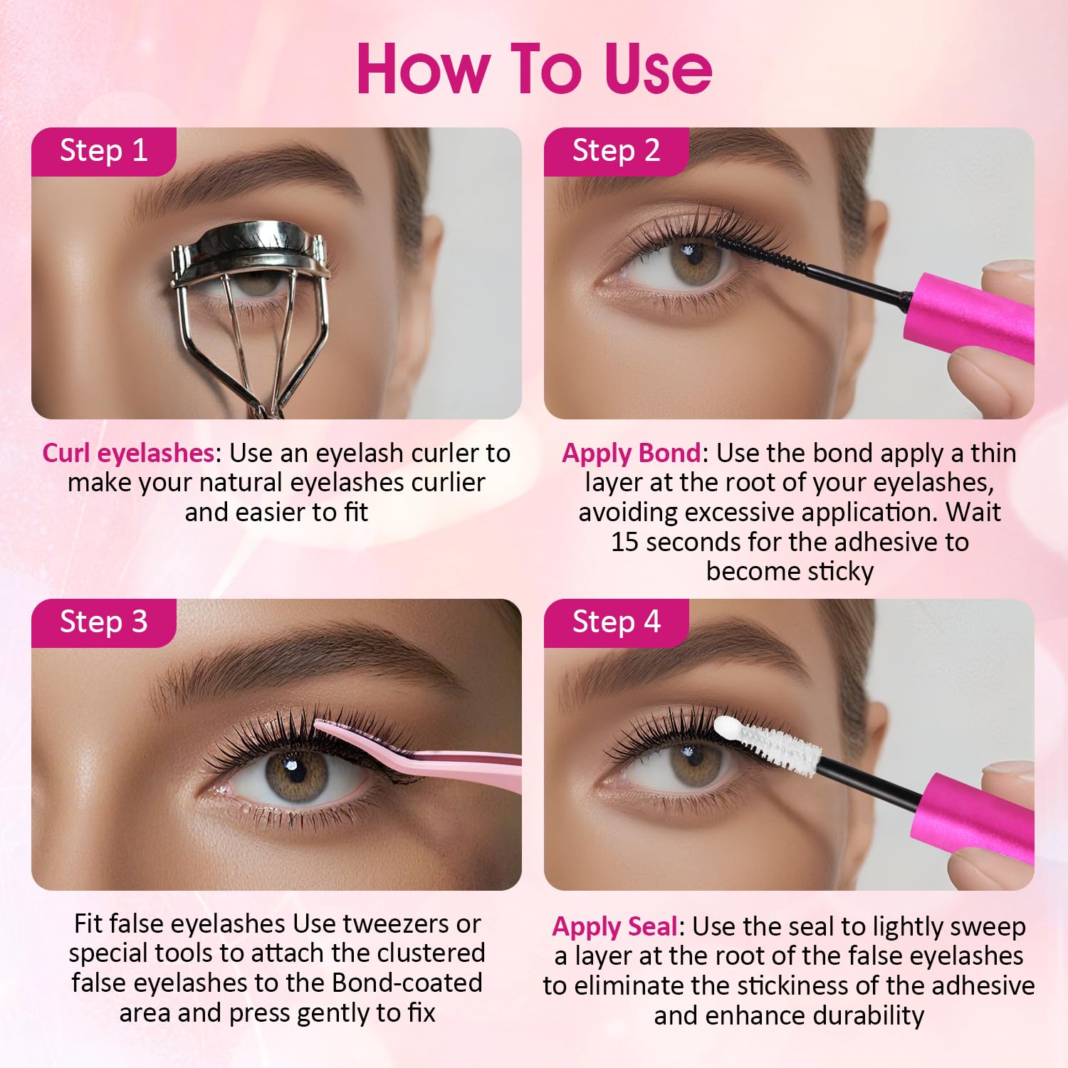 YNGLLC Lash Bond and Seal removes cleanly with regular makeup remover.