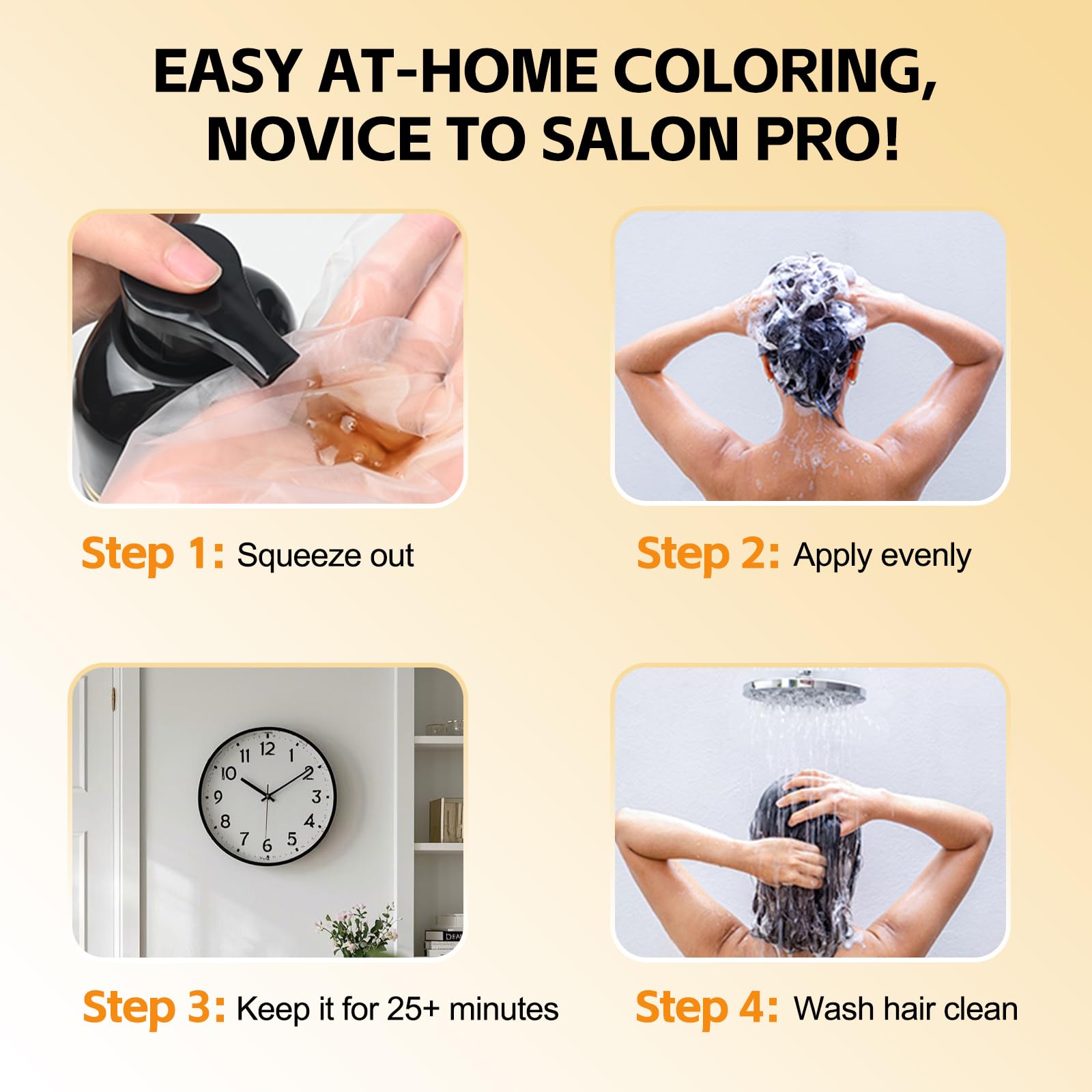 Yocisku color lasts about four weeks with home use