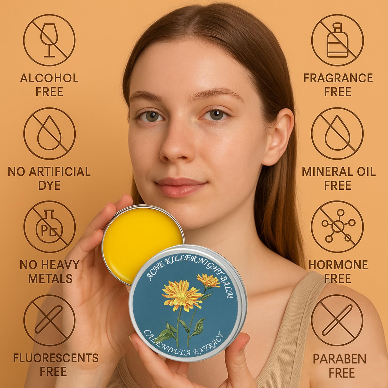 YOCMIPS Organics Acne Balm Set scar relief scrub focusing on texture refinement.