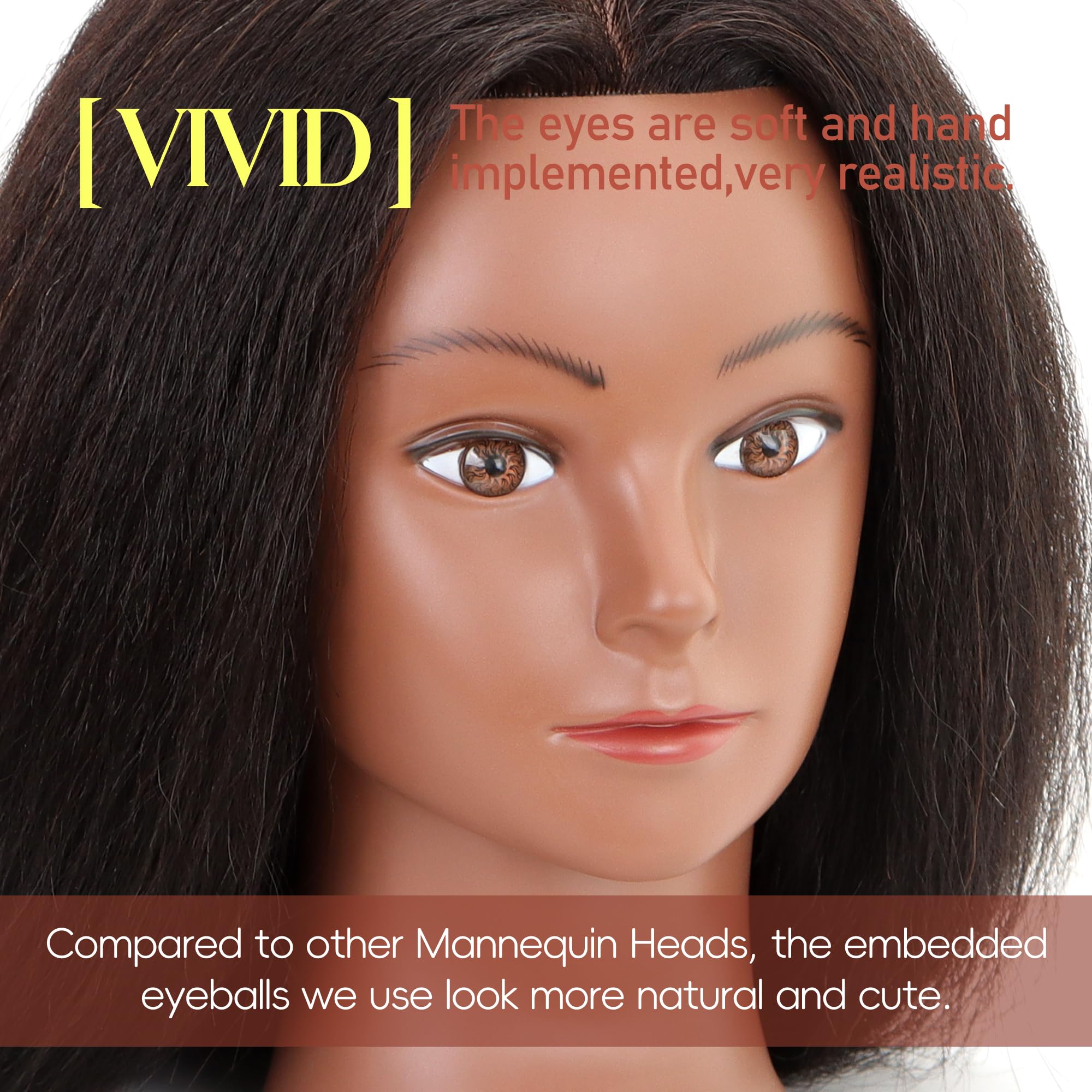 YODIDI mannequin head braiding practice set for skill development