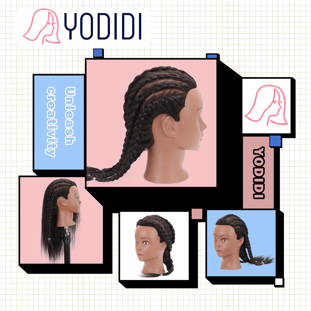 YODIDI mannequin head ideal for cosmetology class use